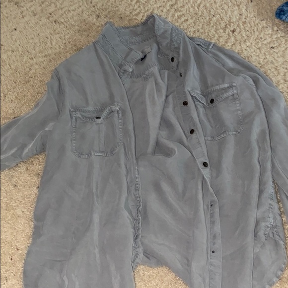 Grey Button Down - Picture 1 of 2